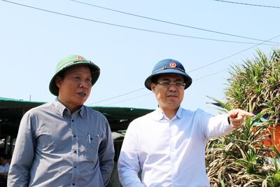 Chủ tịch Vx88 com nhà cái World Cup 2026 tỉnh Nguyễn Hoàng Giang kiểm tra tại một số điểm du lịch trên đảo bé An Bình
