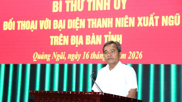 Bí thư Tỉnh ủy Hồ Văn Niên đối thoại với thanh niên xuất ngũ