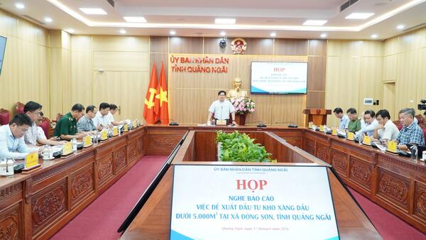 Đẩy nhanh thủ tục đề xuất đầu tư Kho xăng dầu tại xã Đông Sơn