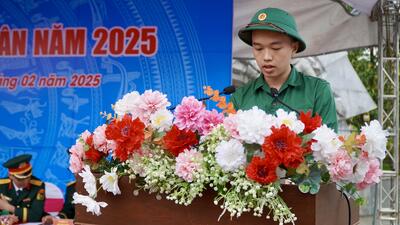Quang Ngai military enlistment ceremony