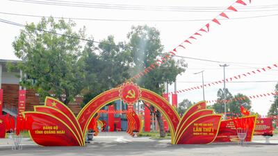 Decoration at the Provincial Conference and Exhibition Center