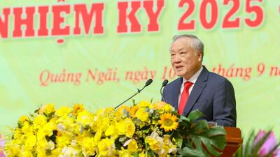 Politburo Member and Standing Deputy Prime Minister Nguyễn Hoà Bình attends the Congress