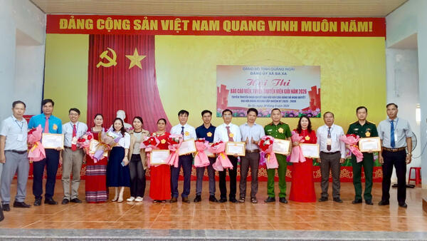 ĐẢNG ỦY XÃ BA XA TỔ CHỨC THÀNH CÔNG HỘI THI BÁO CÁO VIÊN, TUYÊN TRUYỀN VIÊN GIỎI NĂM 2026